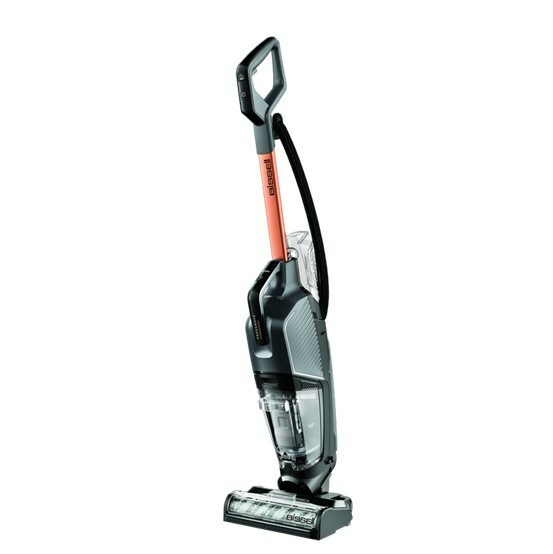 BISSELL CrossWave HydroSteam with black body and copper-colored handle shaft