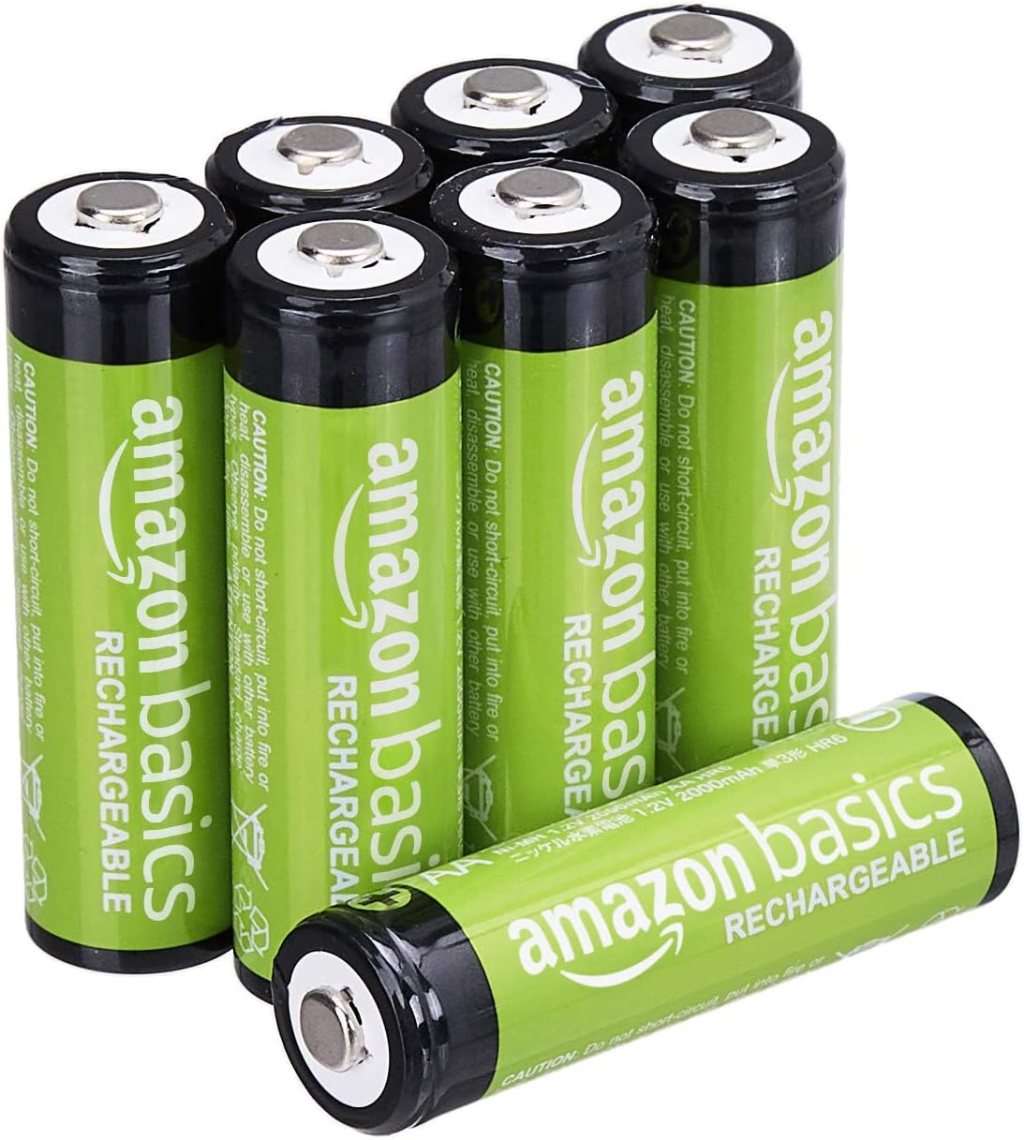 2000mAh rechargeable AA, 8-pack