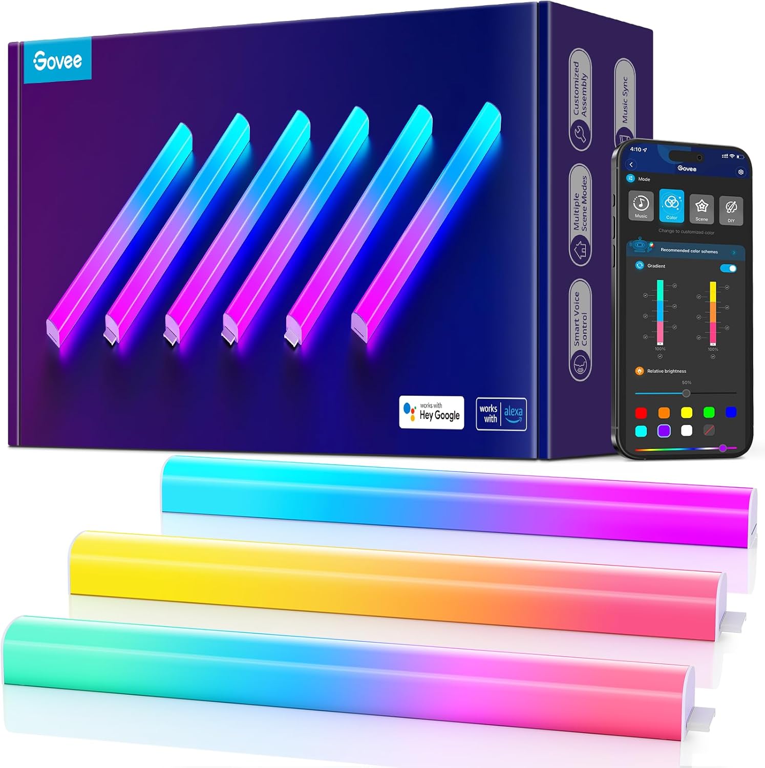 Govee Glide H610A, six sections product listing image