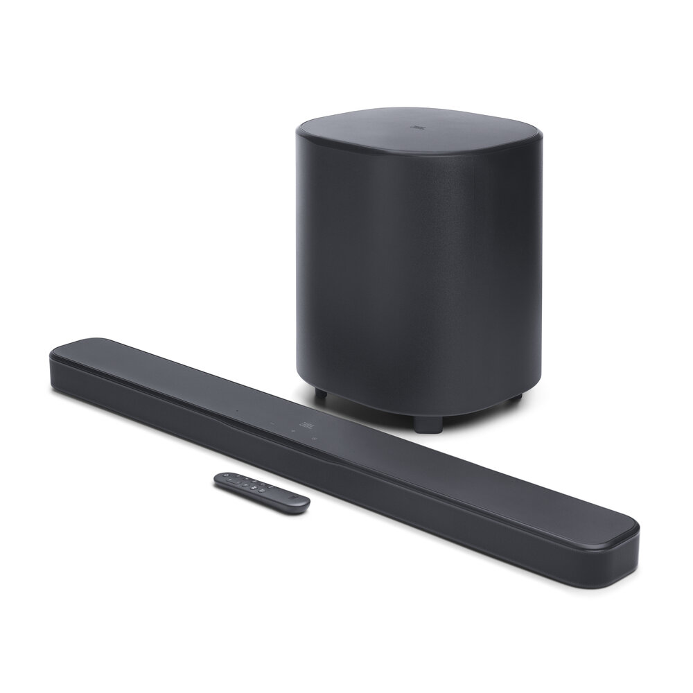 JBL Bar 500MK2 in Black, with subwoofer and remote