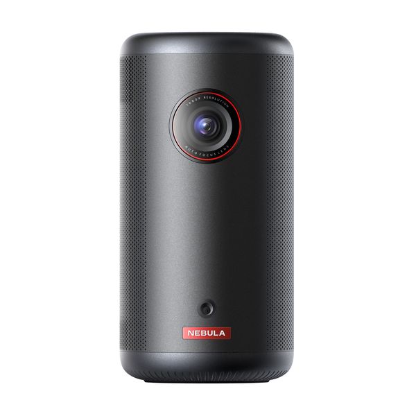 NEBULA Capsule 3 D2425 LED projector in Black, front view