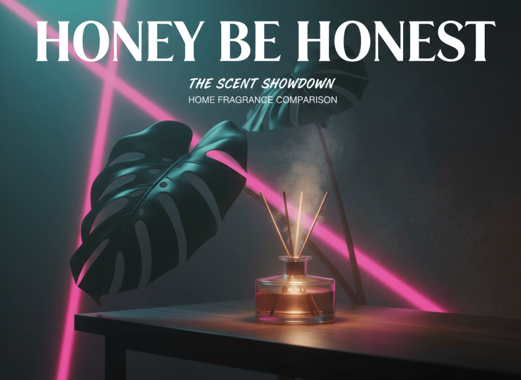 Conceptual HBH editorial artwork showing a generic glass diffuser; not product photography.