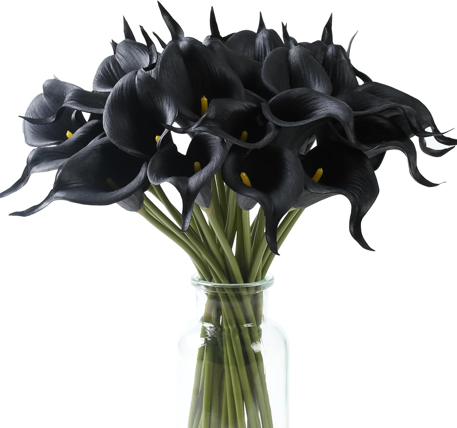 SITUMEIZI set of 24 artificial black calla lilies