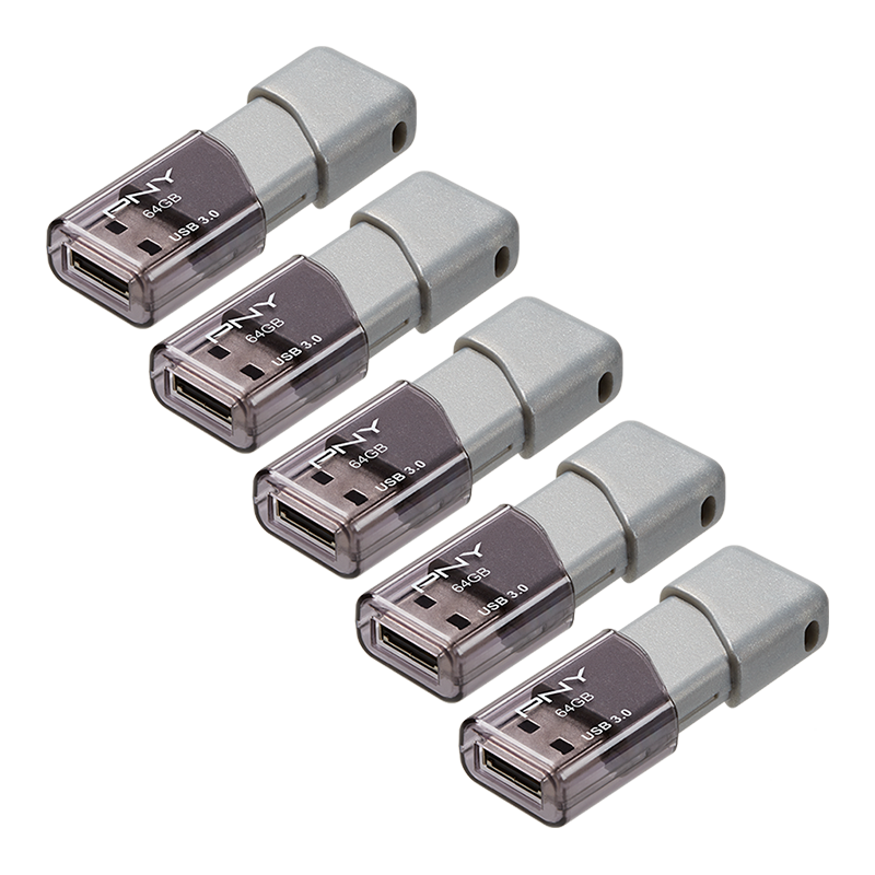 PNY Turbo Attaché 3 64GB five-pack